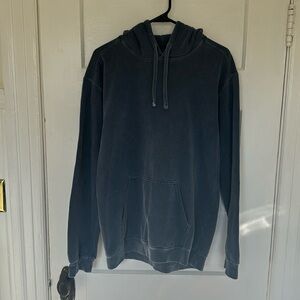 Comfort colors navy hoodie (size S)